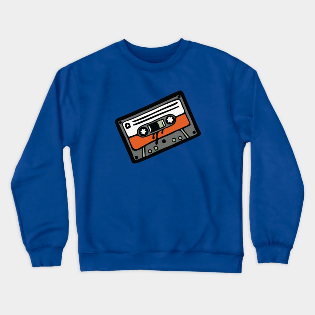 Retro Vintage Cassette Tape illustraton Crewneck Sweatshirt by Cofefe Studio